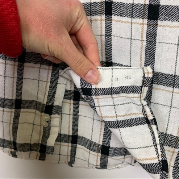 Metropolitan Lord & Taylor Linen Plaid Button Up Shirt - Picture 8 of 10